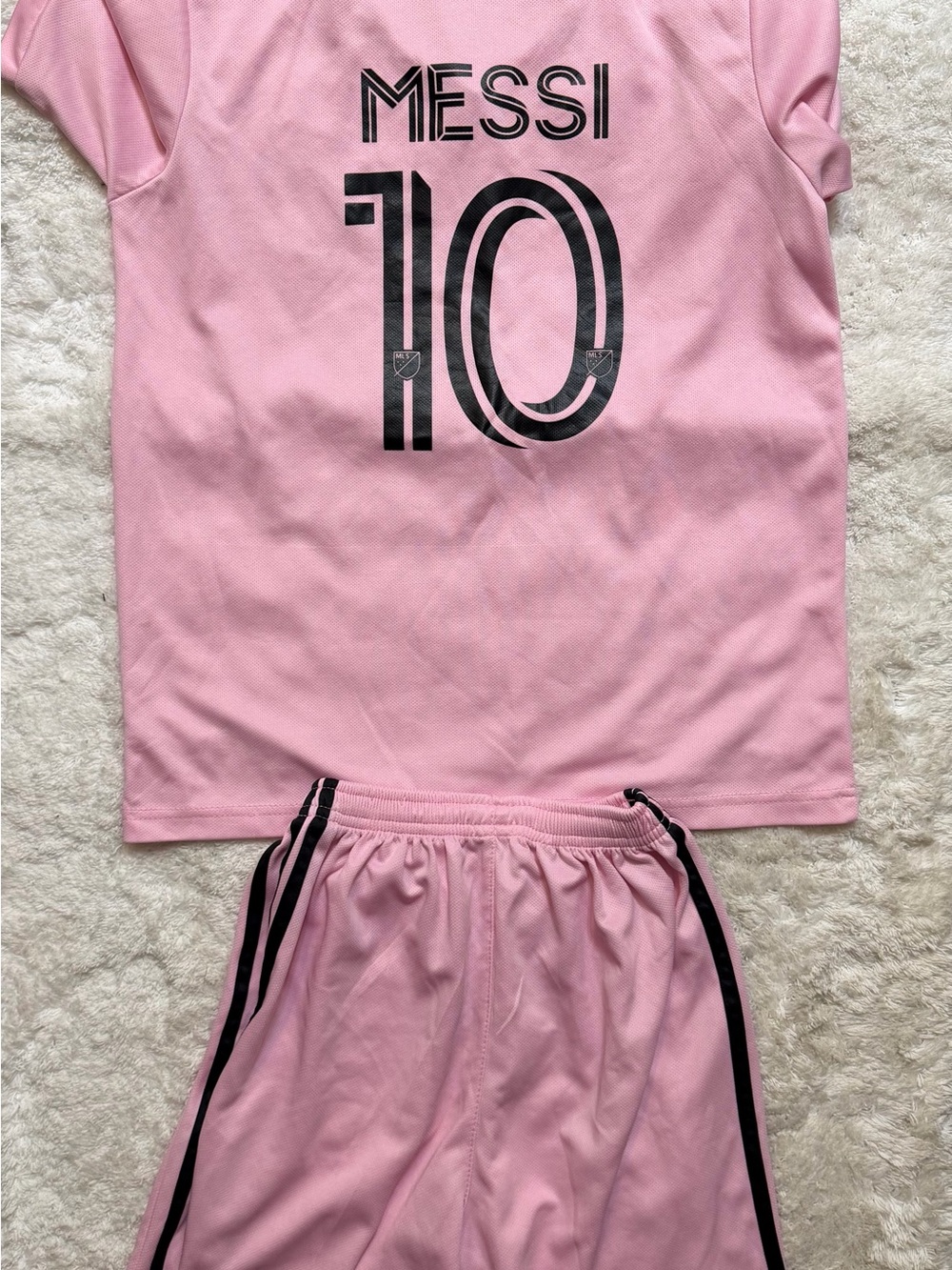 Kids Pink #10 - Messi Inter Miami soccer kit